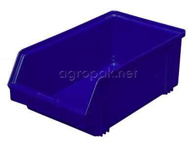 Пластиковый контейнер 7963, 400х230х150мм, синий