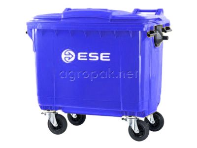 Мусорный контейнер ESE 660 л, синий
