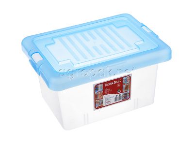 Пластиковый контейнер Darel Box 5 литров, 270х210х160 мм, крышка голубая