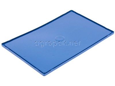 Пластиковый ящик ТОП 570, сплошной, 570х370х180 мм, синий