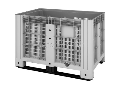 Перфорированный контейнер iBox 11.602 на 2-х полозьях, 1200х800х800 мм