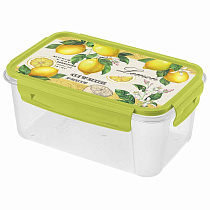 Контейнер для продуктов lock&ok с декором Citrus fruit 1,1л (зеленый)