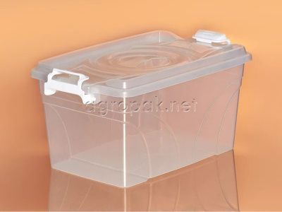 Пластиковый контейнер PXT 9 литров, 370х225х165 мм, прозрачный