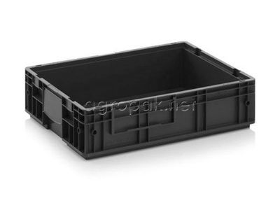 Электропроводящий  контейнер RL-KLT 6147, 594х396х147 мм, черный