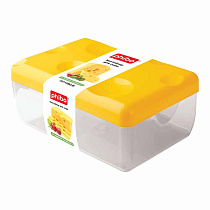 Контейнер для сыра с желтой крышкой 160x110x70 мм