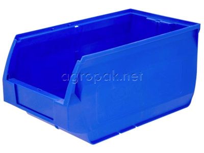 Пластиковый контейнер 5004 Napoli, 400х230х200 мм, цвет синий