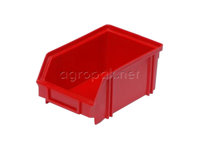 Пластиковый контейнер 7968, 170х105х75мм, красный