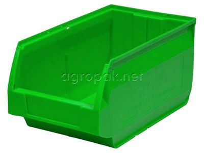 Пластиковый контейнер 5004 Napoli, 400х230х200 мм, цвет зеленый