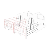 Стенка боковая вольера домика для телят оцинкованная