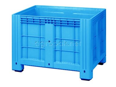 Контейнер ibox 11.602.F.65.С10, сплошной, на ножках, 1200x800x800 мм, голубой