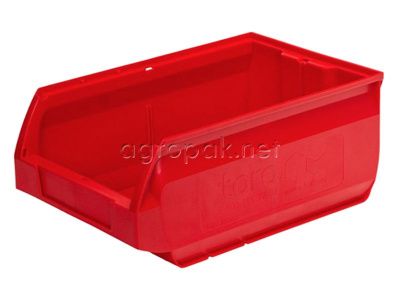 Пластиковый контейнер 5003 Milano, 350х230х150 мм, цвет красный